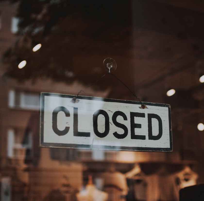 closed signage